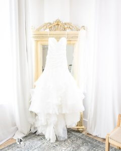 glam a-line wedding dress