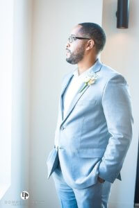 groom light blue suit