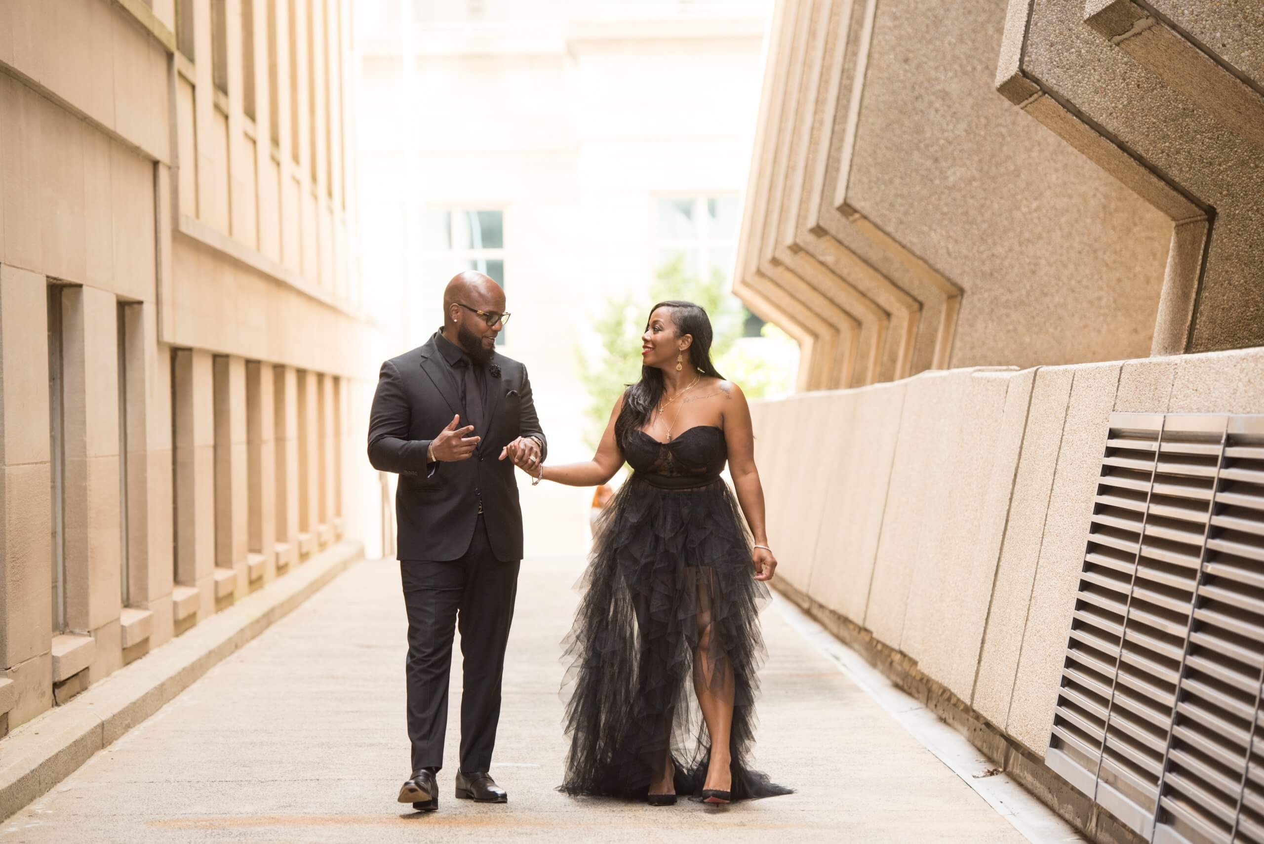 downtown raleigh engagement session